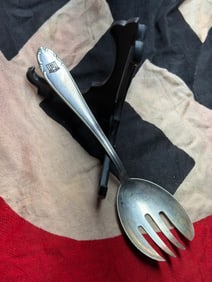 WW2 German State-Issued Serving Spoon BMF 90 (Reichskanzlei Motif), Nazi