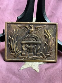 Civil War Confederate States of America “Georgia?? Rectangular Belt Plate