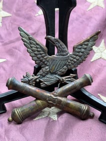 Civil War United States Marine Corps Artillery Insignia (Crossed Cannons with Eagle)