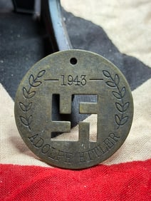 WW2 German Commemorative Medallion for Adolf Hitler, 1943