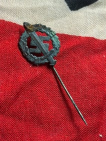 WW2 German NSDAP Sports Badge Stickpin (SA/Party Sports Insignia)