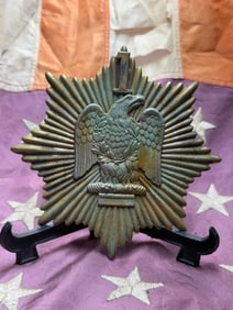 WW2 German Police Shako (Pith Helmet) Eagle Plate, Third Reich Period