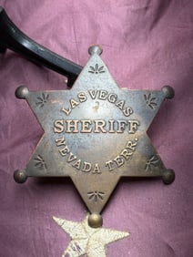 Civil War Sheriff’s Star Badge, Las Vegas, Nevada Territory