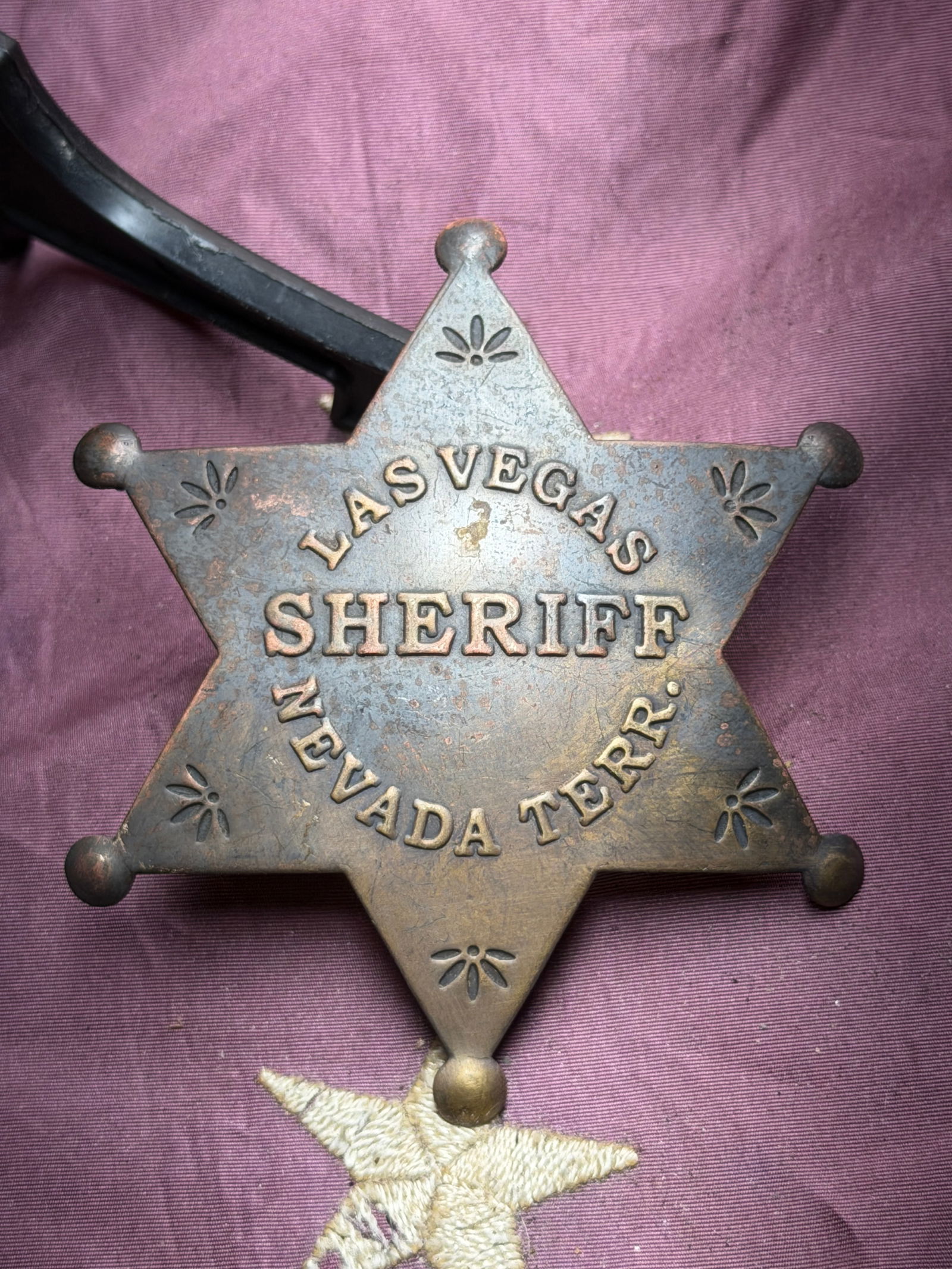 Civil War Sheriff’s Star Badge, Las Vegas, Nevada Territory (1 of 4)