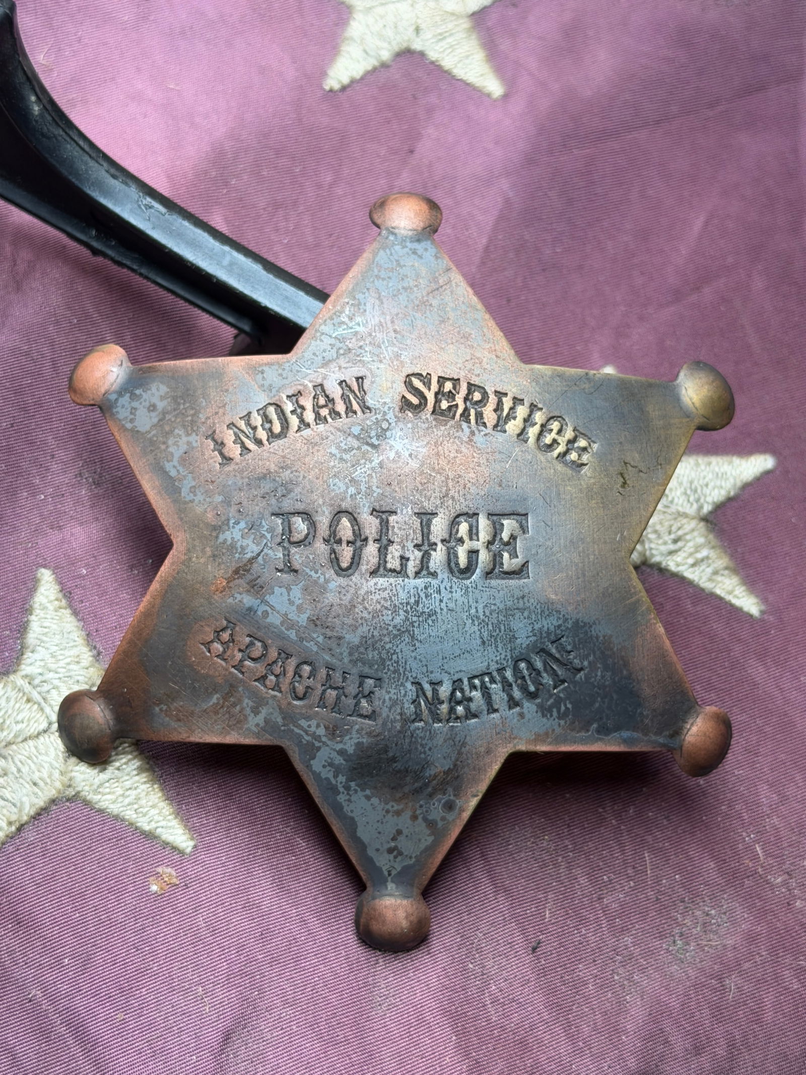 Indian Service Police Badge, Apache Nation (1 of 4)