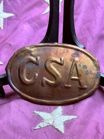 Civil War Confederate States Army (CSA) Oval Belt Plate