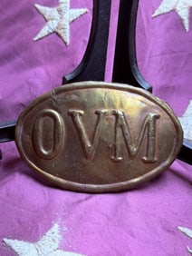 Civil War Officer of the Volunteer Militia (OVM) Belt Plate