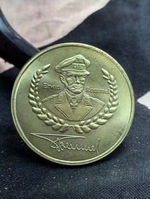 WW2 German Commemorative Medal Honoring Erwin Rommel (1891–1944)
