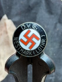 WW2 German NSDAP Membership Badge, Gau Westmark (D.V.G.), Third Reich