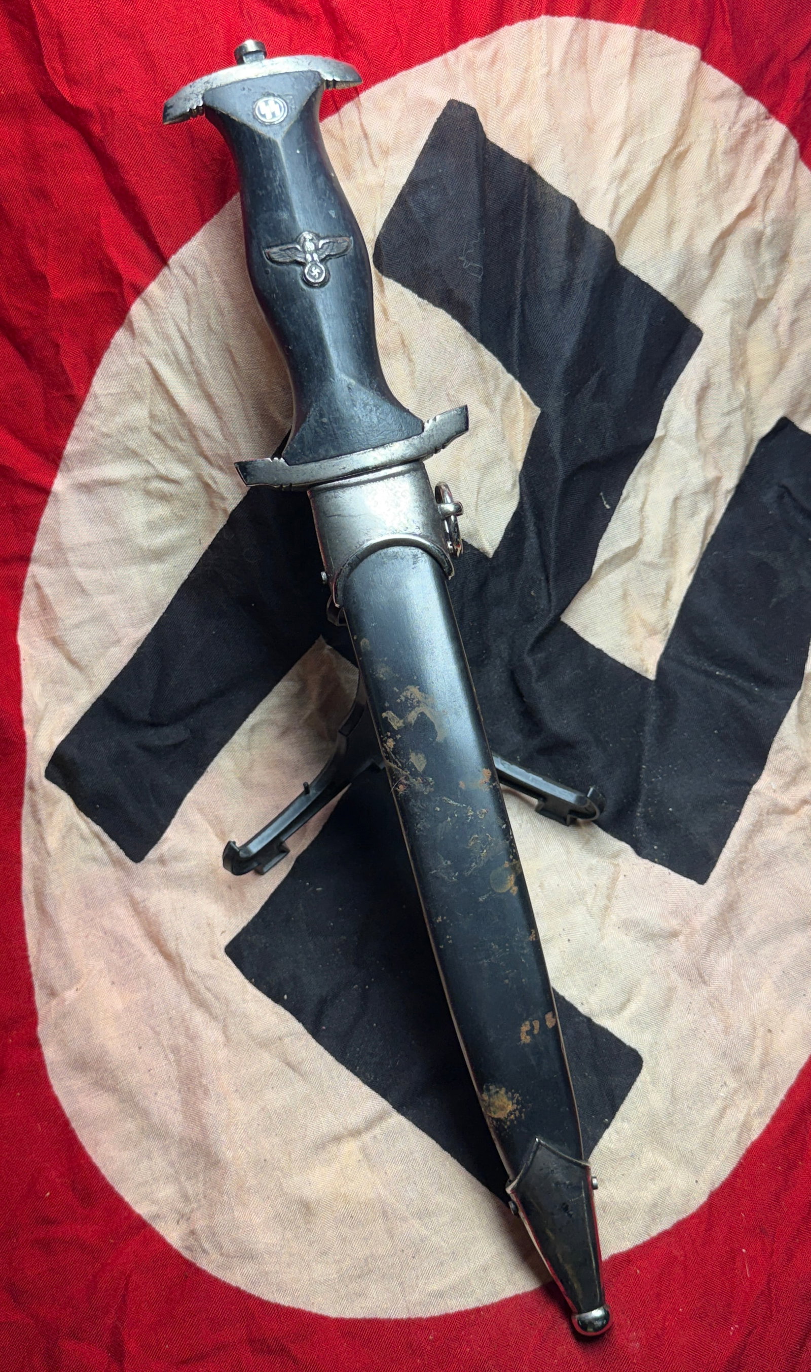 WW2 German SA Service Dagger (Sturmabteilung Dienstdolch), Nazi: This object is a German SA (Sturmabteilung) service dagger, issued during the early years of the Third Reich. Introduced in 1933, the dagger was worn by members of the SA as both a uniform accessory a