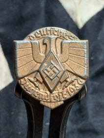 WW2 German Hitler Youth Rally Badge: “Reichssportwettkampf – Essen 1934