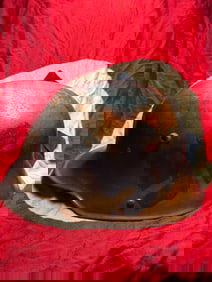 German Steel Combat Helmet (Stahlhelm), Model 1916/1917, First World War With WW2 Use Markings