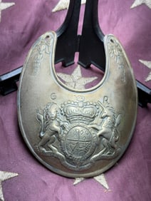 British Officer’s Gorget, Revolutionary War Era (c. 1760–1780)