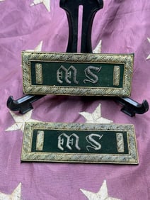 Pair of Civil War Medical Service Hospital Steward Shoulder Boards (1st Lieutenant Equivalent Rank)