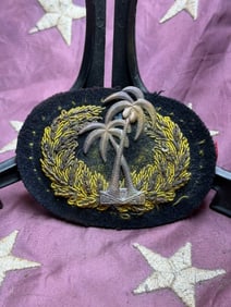 Civil War Confederate Florida Bullion Headgear Badge by J.H. Silverberg