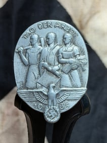 WW2 German “Tag der Arbeit?? (Day of Labor) Commemorative Badge, Germany, 1935
