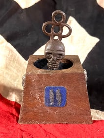 WW2 German Desk Seal with Death’s Head Finial and SS Insignia, Germany, Third Reich Period (c.