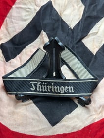 WW2 German SS Cuff Title “Thüringen?? (Ärmelstreifen Thüringen)