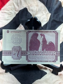 WW2 German Kriegswinterhilfswerk 1 Reichsmark Voucher (Winter Relief Aid Certificate)