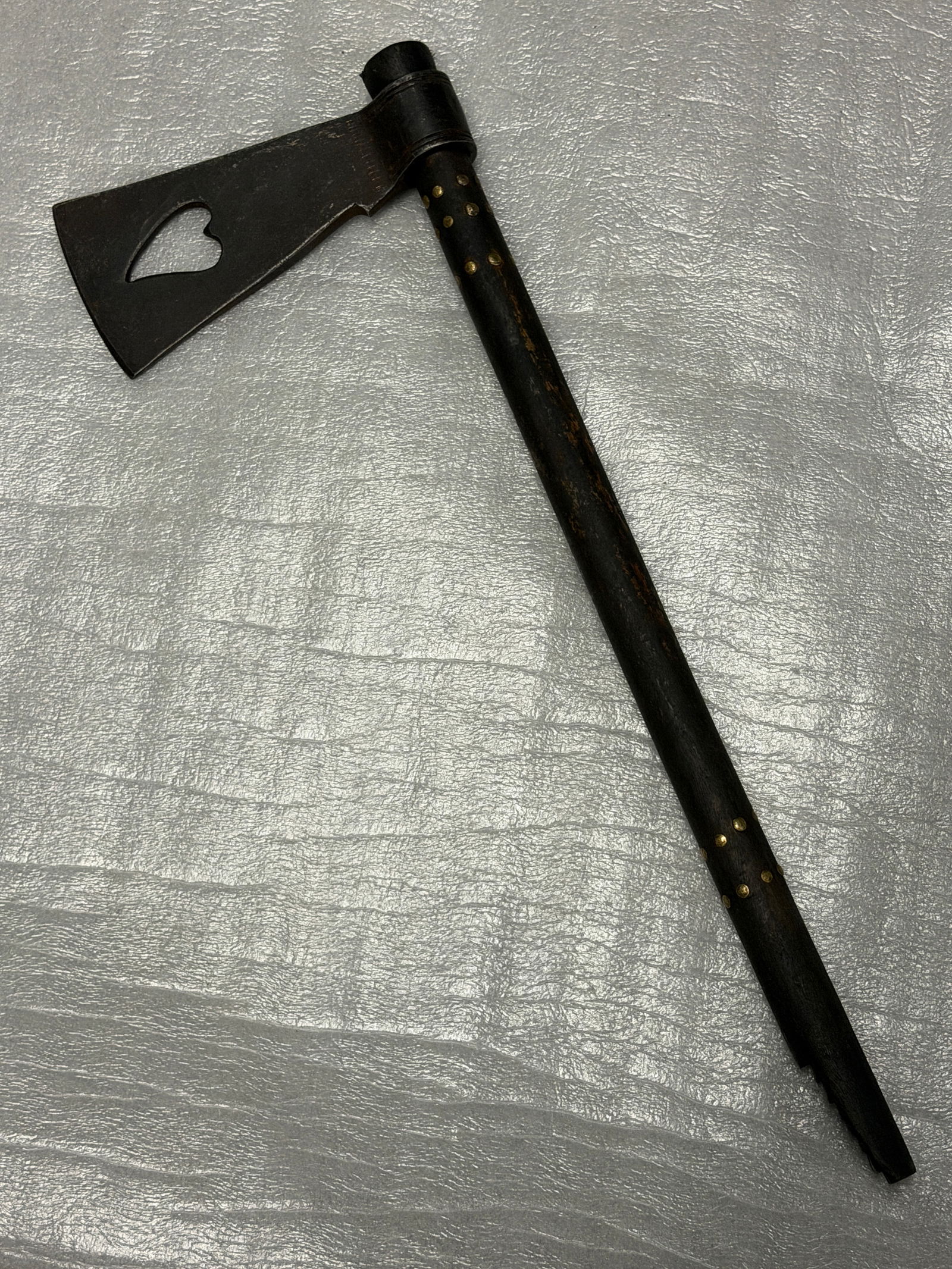 19th Century Native American Iroquois Trade Axe / Pipe Tomahawk with Heart Cutout Head (1 of 8)