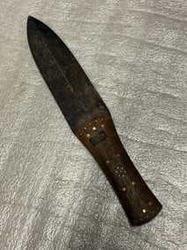 19th Century Hudson Bay Trade Dagger / Dag Knife with Riveted Wood Handle