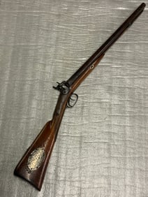 Civil War 1863 South Carolina Runaway Slave Detective Double Barrel Percussion Shotgun