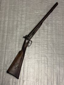 Double-Barrel Percussion Gun Attributed to the 25th South Carolina Volunteer Infantry, Confederate