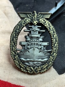 WW2 German High Seas Fleet War Badge (Flottenkriegsabzeichen)