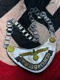 WW2 German Feldjägerkorps Gorget (Ringkragen), Nazi