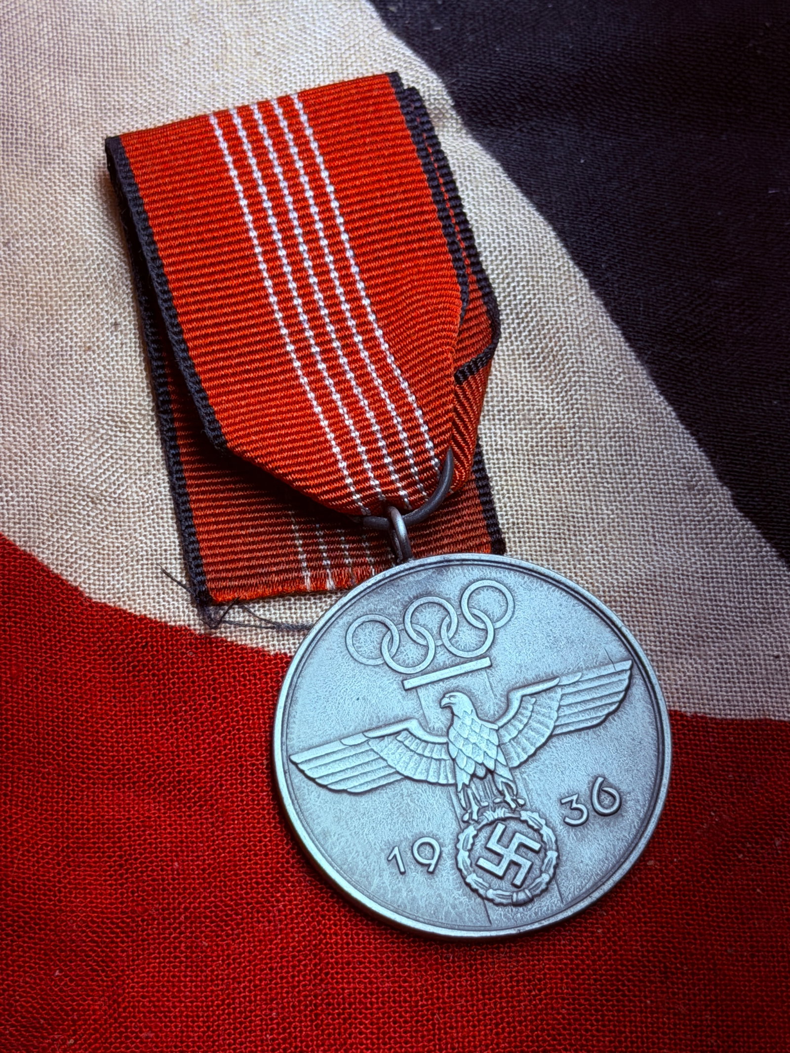 WW2 German 1936 Berlin Summer Olympic Games Commemorative Medal: This commemorative medal was issued in connection with the 1936 Summer Olympic Games held in Berlin, an event staged on an unprecedented scale and intended to showcase Germany to an international audi