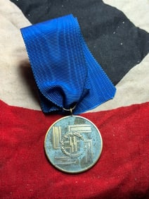 WW2 German SS Long Service Medal for 8 Years (SS-Dienstauszeichnung)