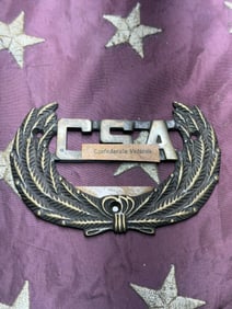 Remembering the Lost Cause: United Confederate Veterans (UCV) Badge, Aiken Camp, South Carolina,