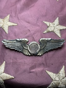 WWII U.S. Army Air Forces Sterling Pilot Wings – GEMCO N.Y. Marked, World War II Aviation Badge