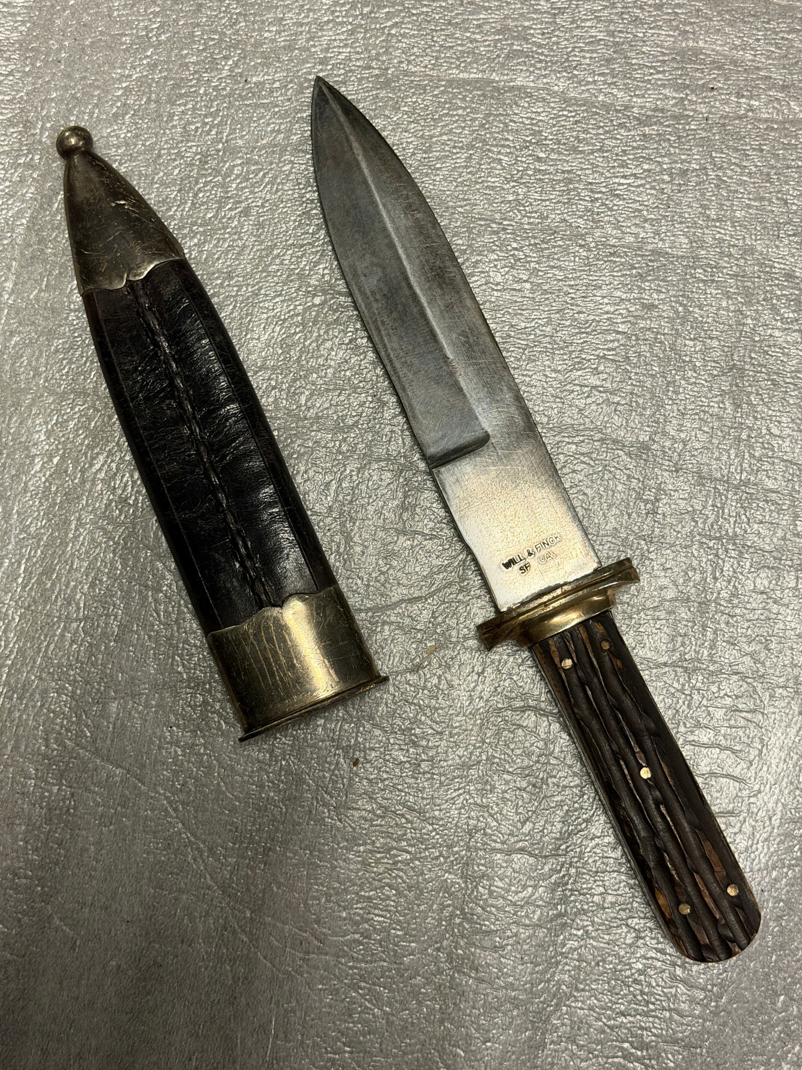 Frontier Craft and Western Trade: Bowie-Style Knife by Will & S. Finck, San Francisco (1 of 9)