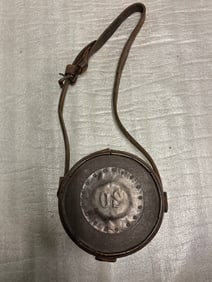 Confederate Soldier’s Wooden Canteen, American Civil War, Arsenal 1861