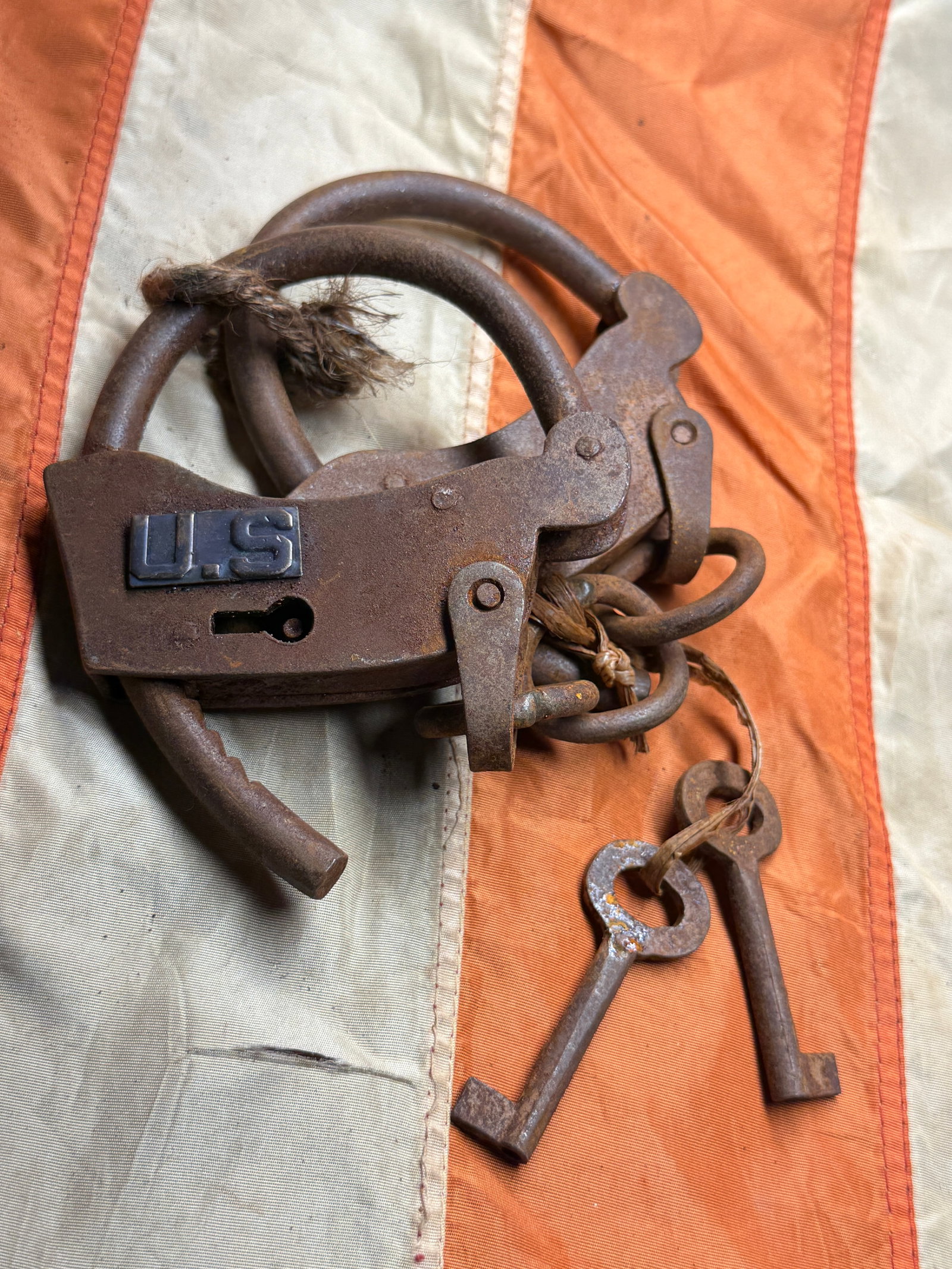 U.S. Civil War–Era Military Handcuffs (“Wrist Irons??), c. 1861–1865 (1 of 6)