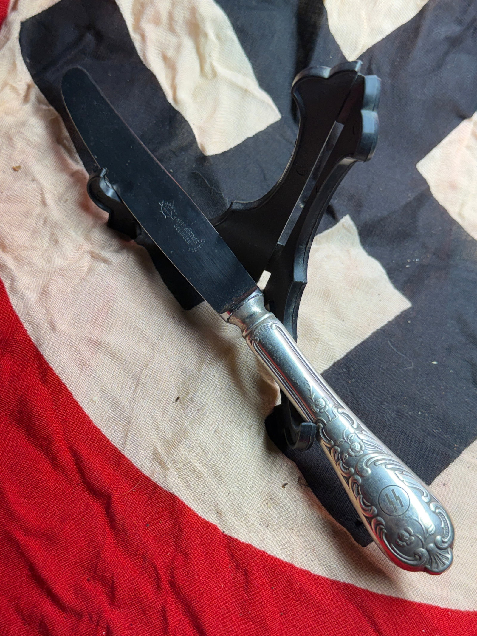 WW2 German SS Presentation Table Knife by Hans Körner, Solingen (1 of 5)