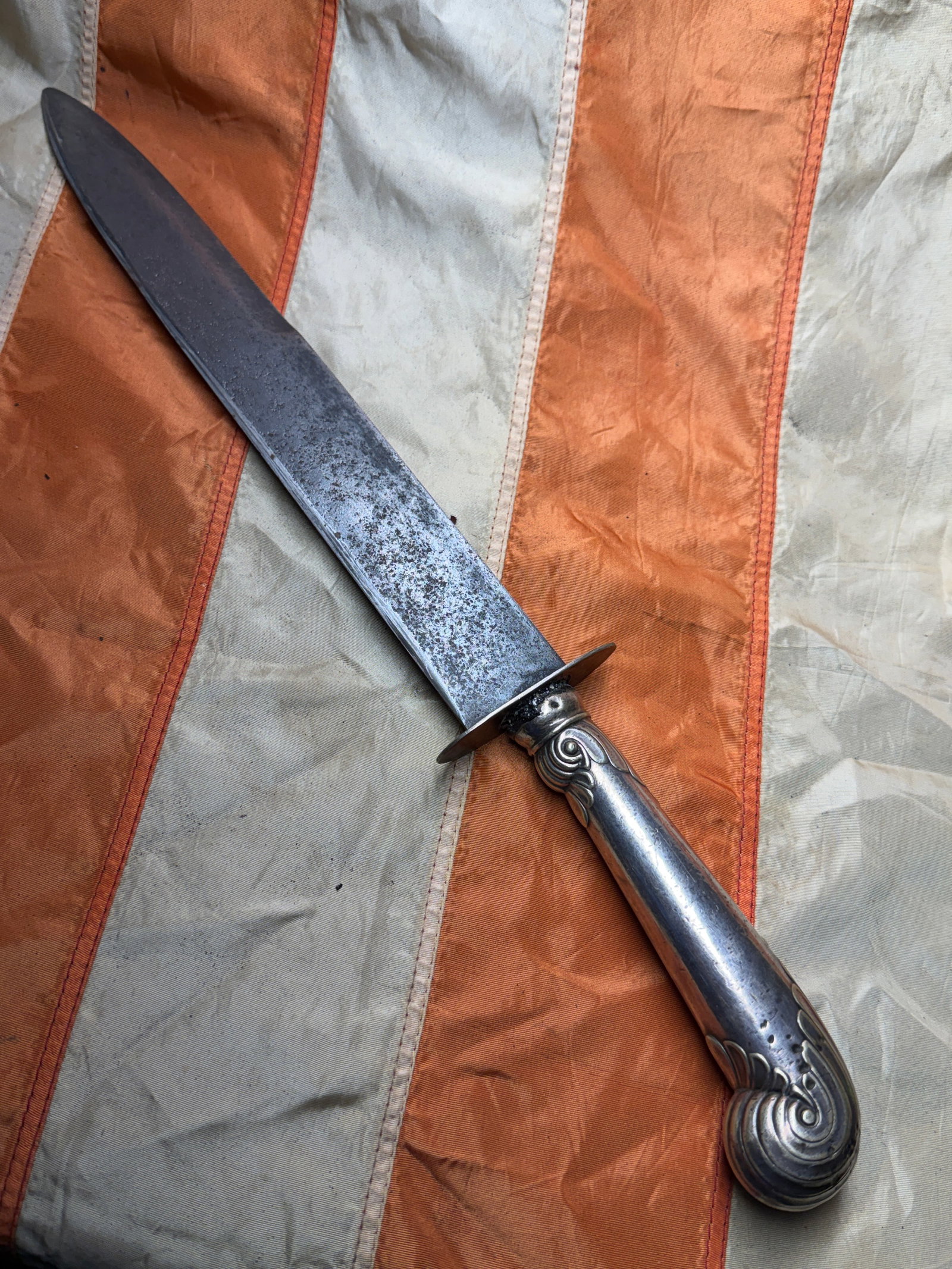American Civil War–Era Bowie Knife with Silver-Mounted Handle, c. 1860–1865 (1 of 7)