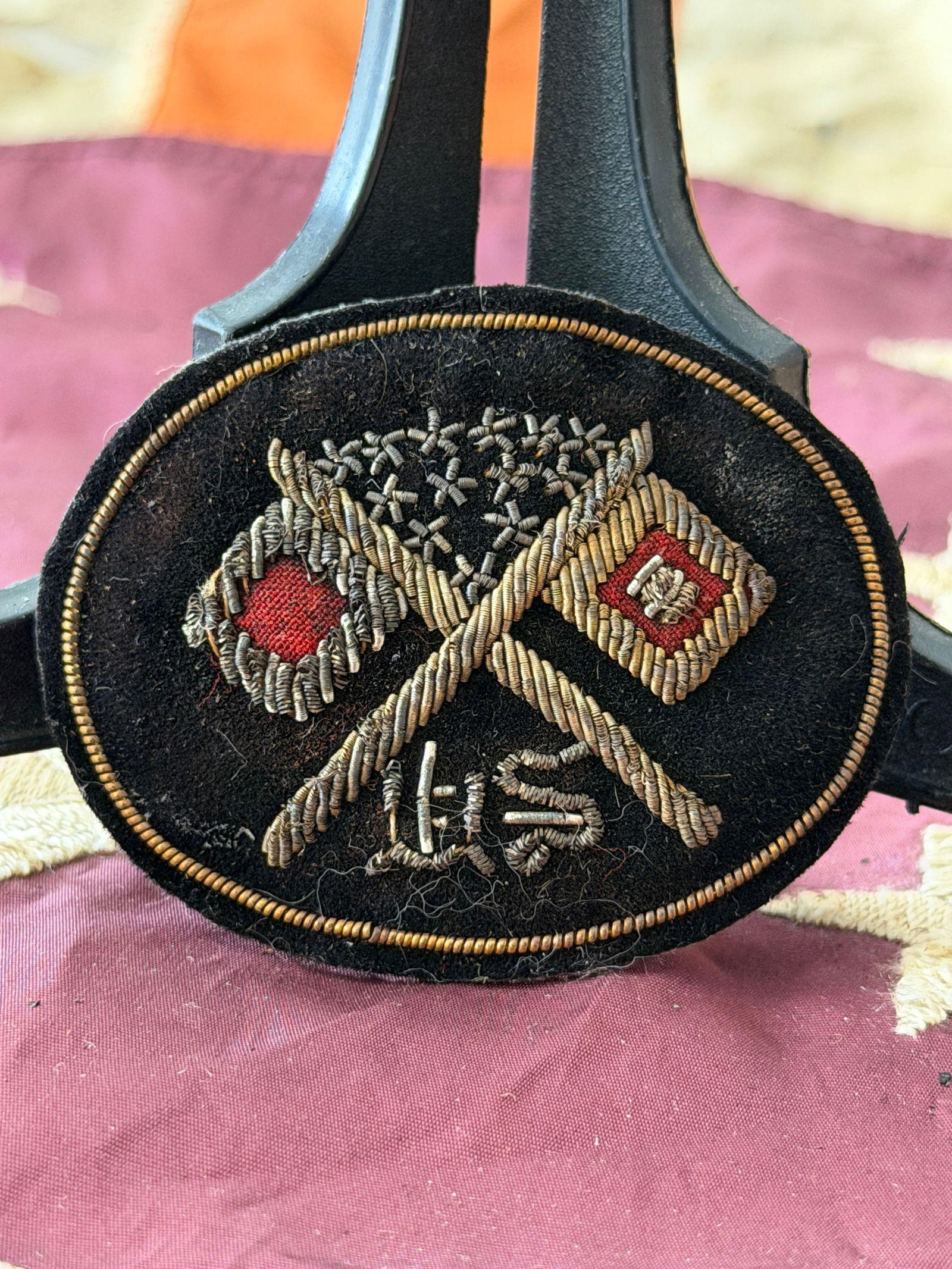 Civil War Union U.S. Signal Corps Bullion Headgear Badge By Schuyler Hartley & Graham (1 of 4)