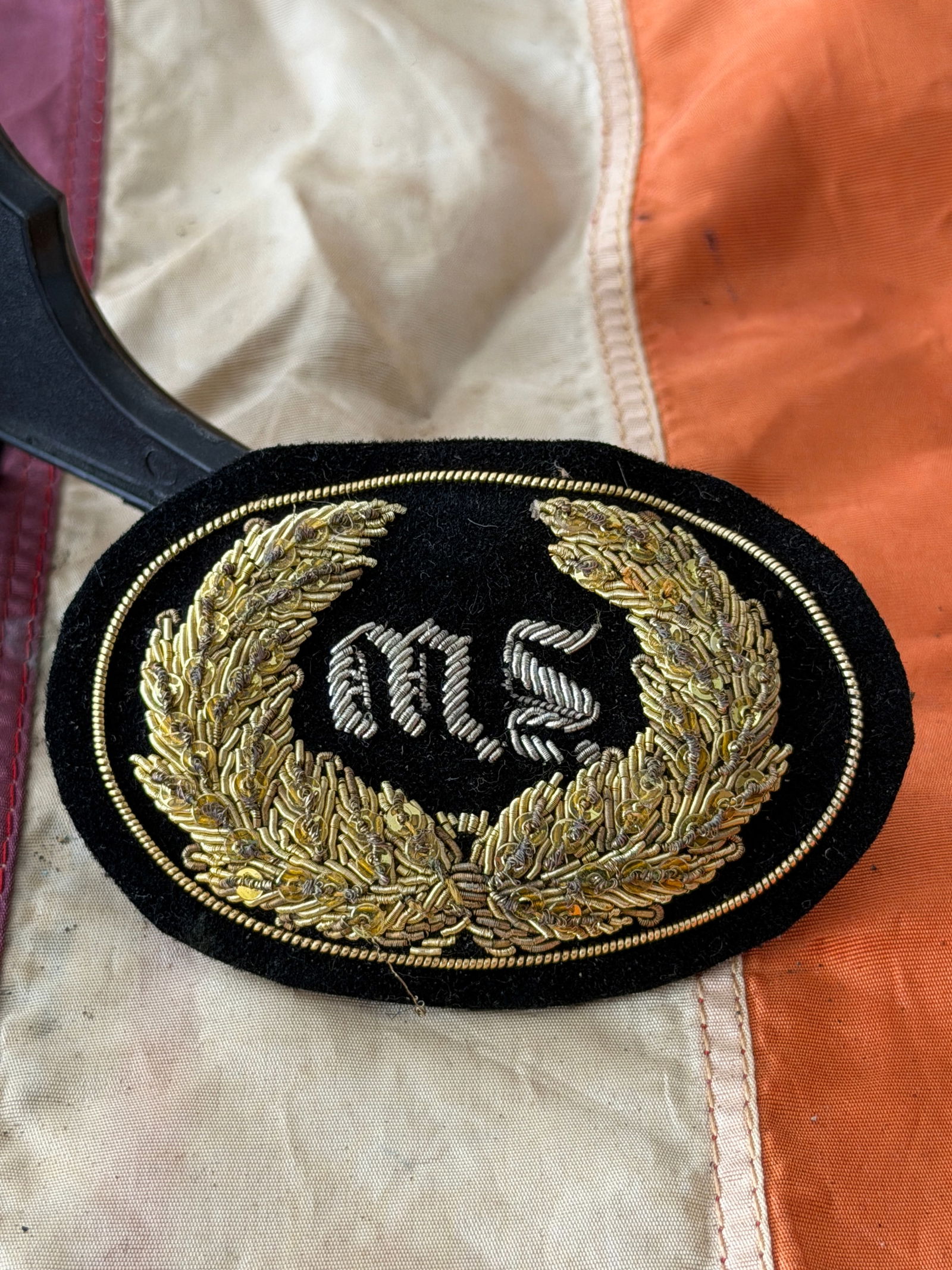 Civil War Union Medical Staff Officer Bullion Wreath Insignia By John A. Baker: This finely crafted Union Army Medical Staff insignia dates to the American Civil War (1861–1865) and represents the rank and branch of a commissioned medical officer. The oval badge features an orn