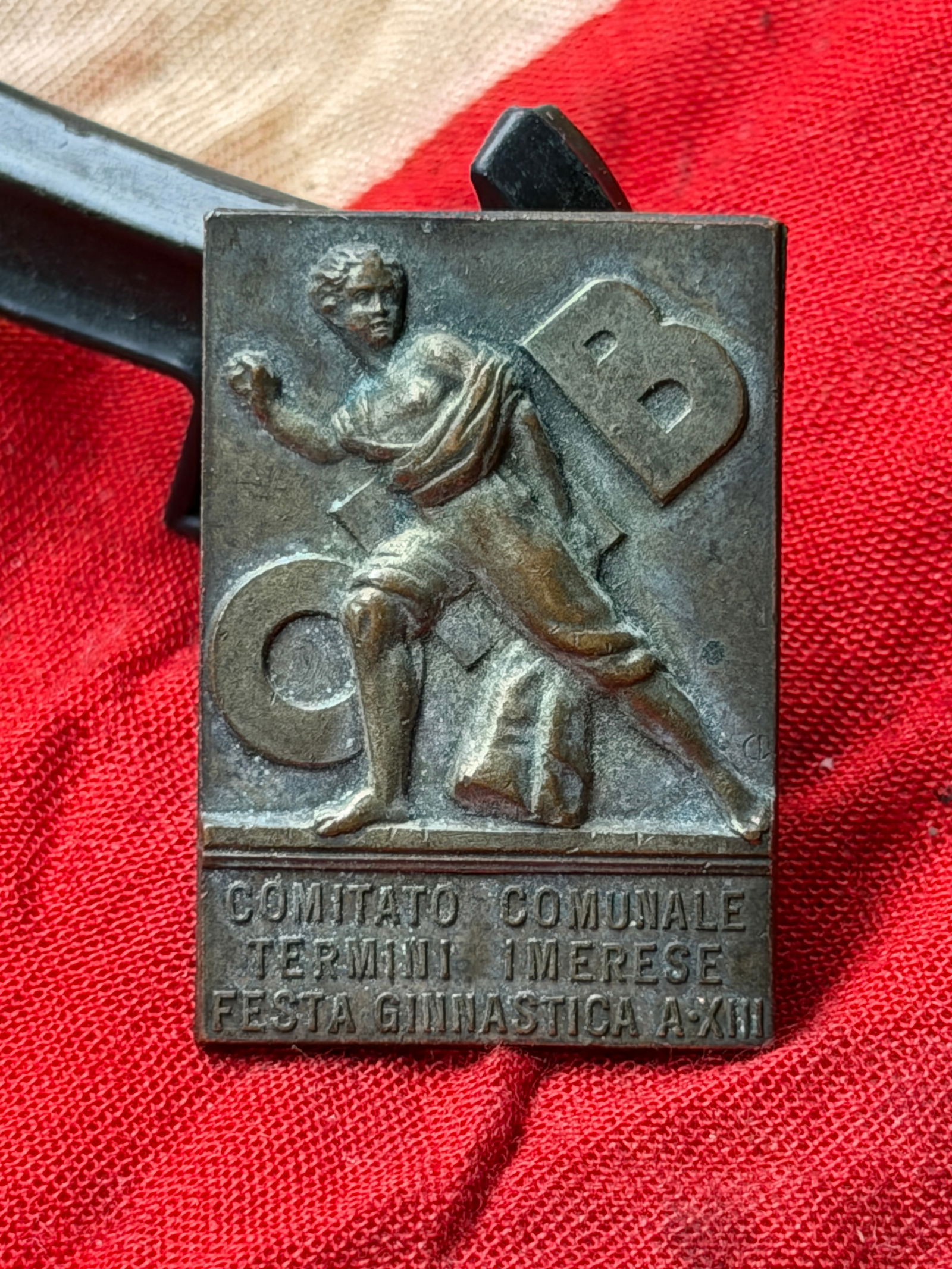 WW2 German Italian Gymnastics Festival Commemorative Badge, Termini Imerese (1 of 3)