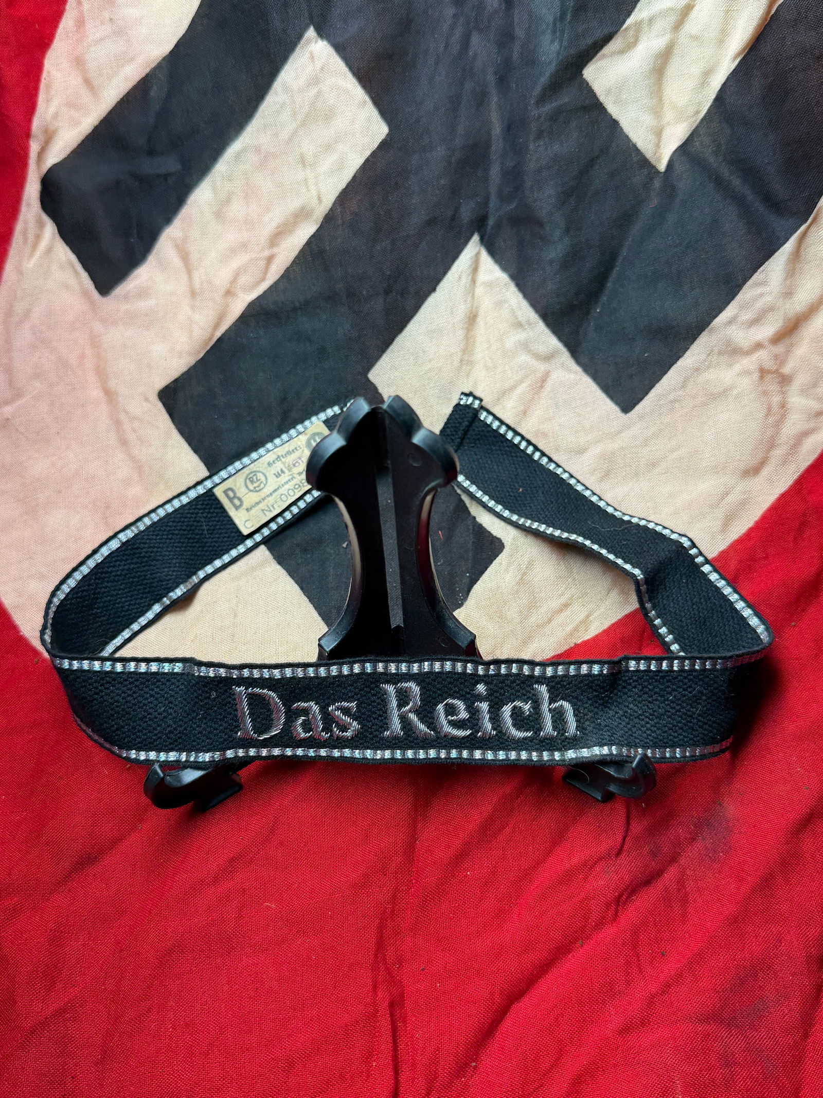 WW2 German SS Cuff Title “Das Reich?? (Waffen-SS Division Identifier) With RZM Paper Tag (1 of 3)