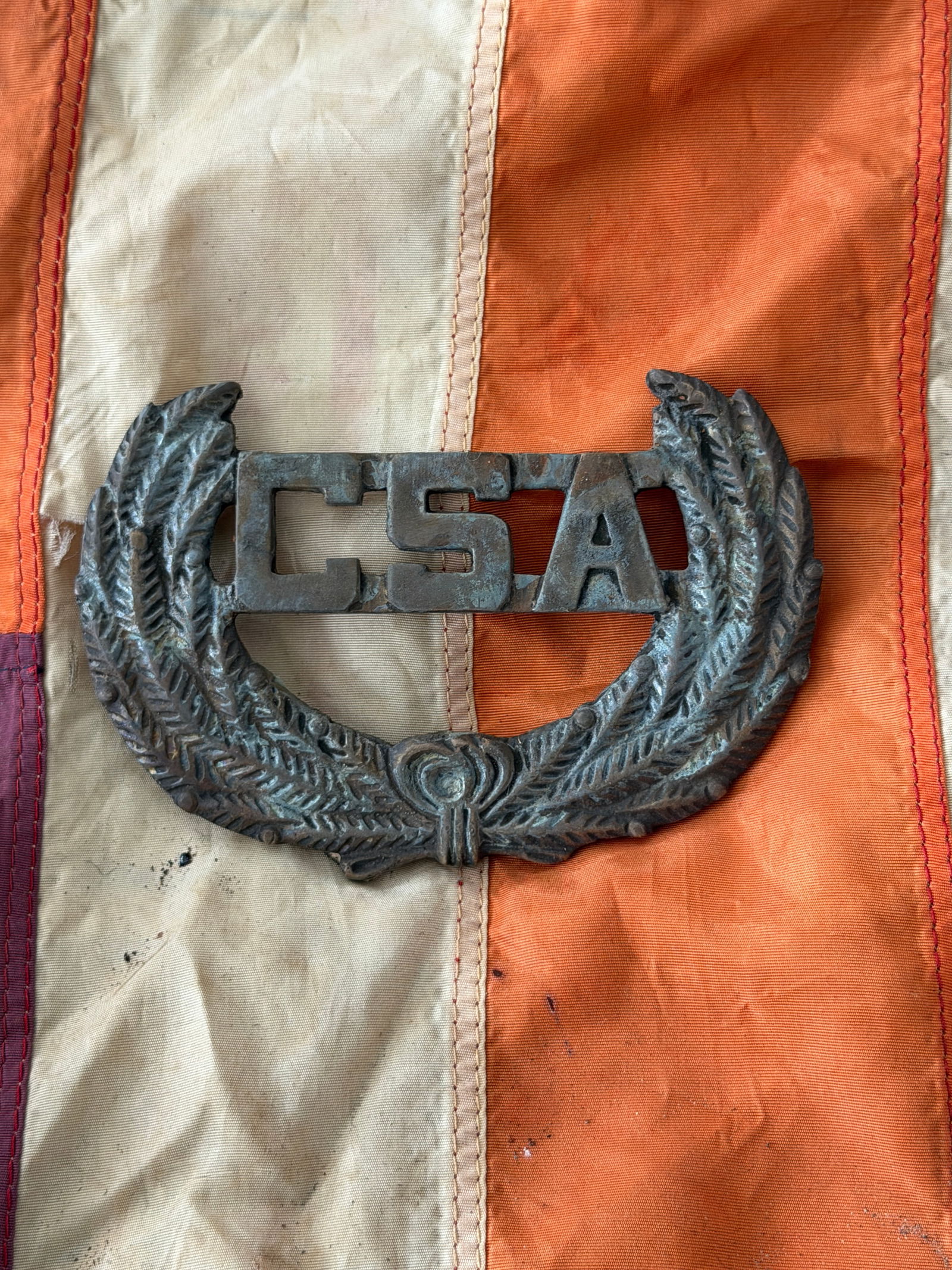 Civil War Confederate States Army (CSA) Wreath Insignia Field Door Plaque (1 of 5)