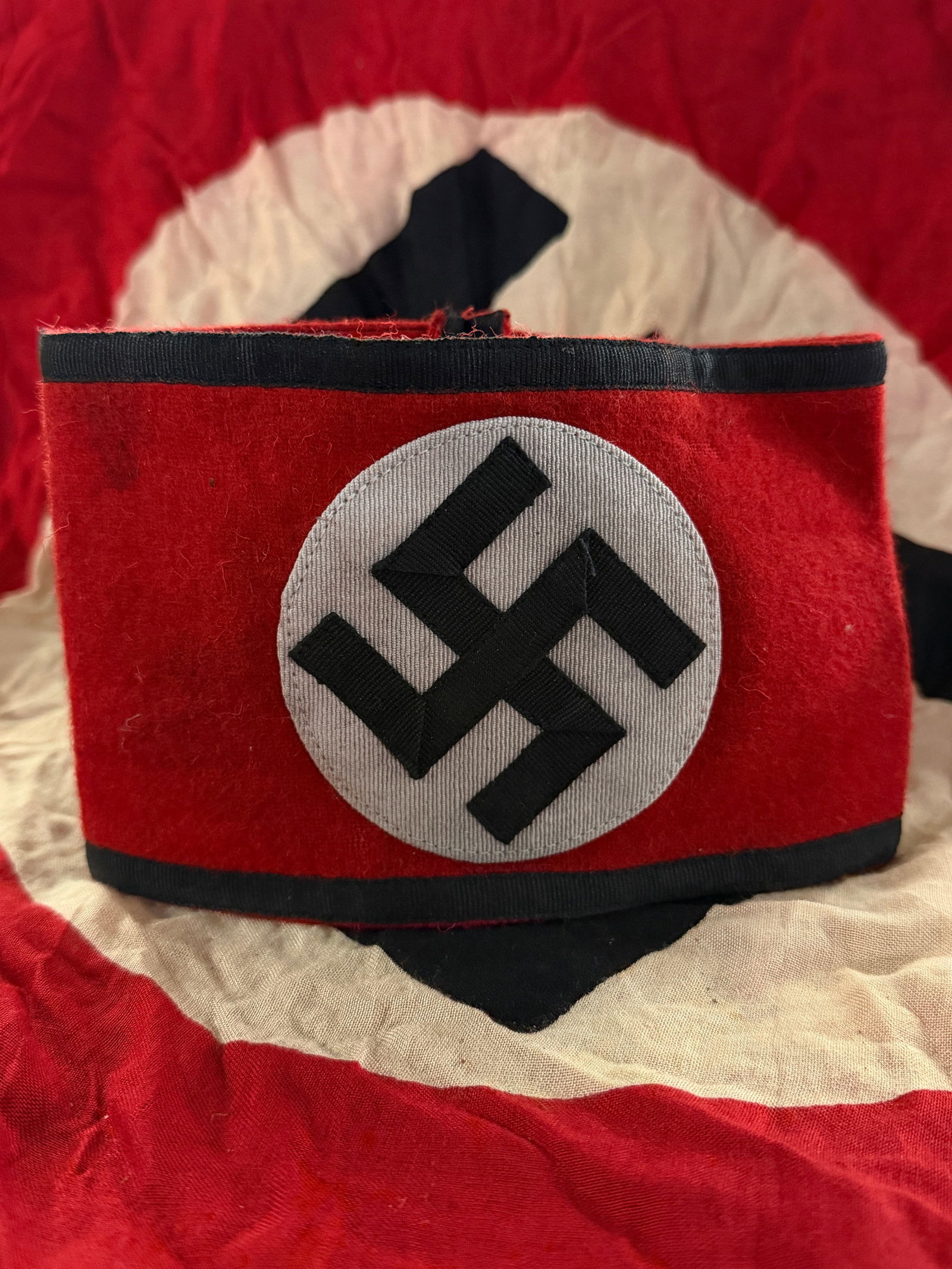 WW2 Germany, c. 1939–1945 Waffen-SS Armband with RZM Manufacturing Tag (1 of 4)