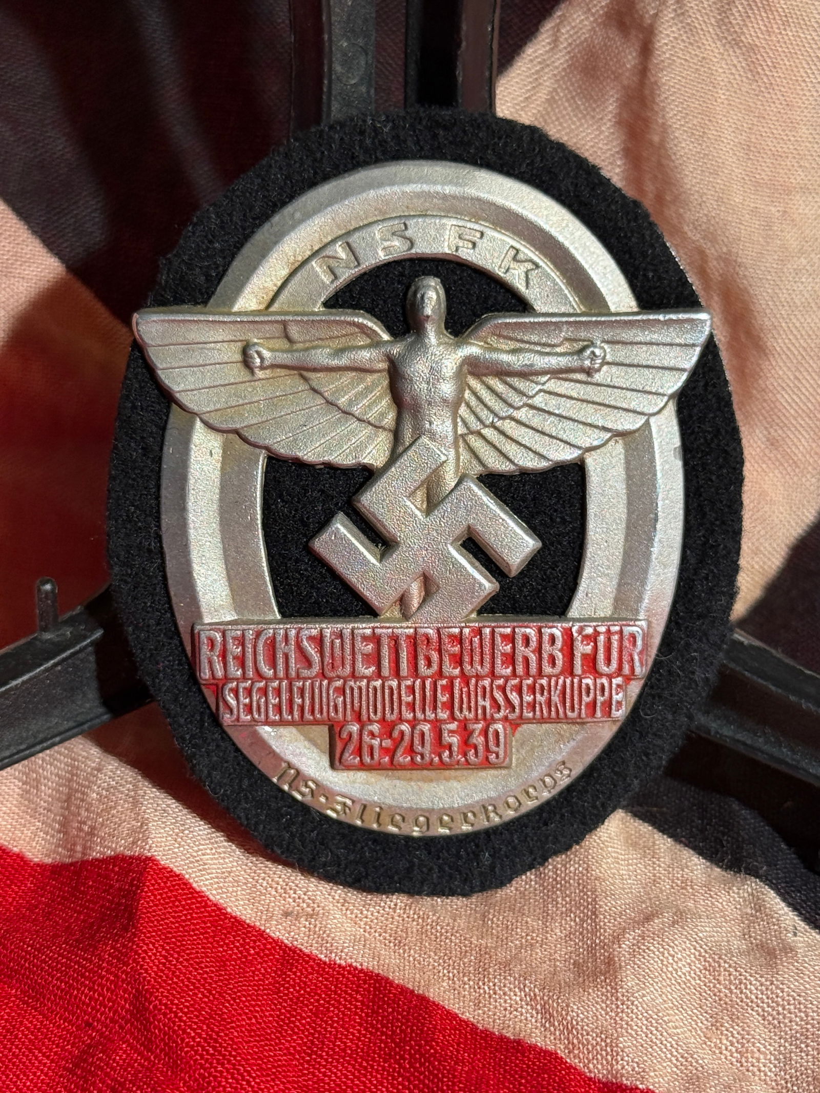 WW2 German NSFK Reich Model Glider Competition Badge, Wasserkuppe (1939) By RZM (1 of 4)
