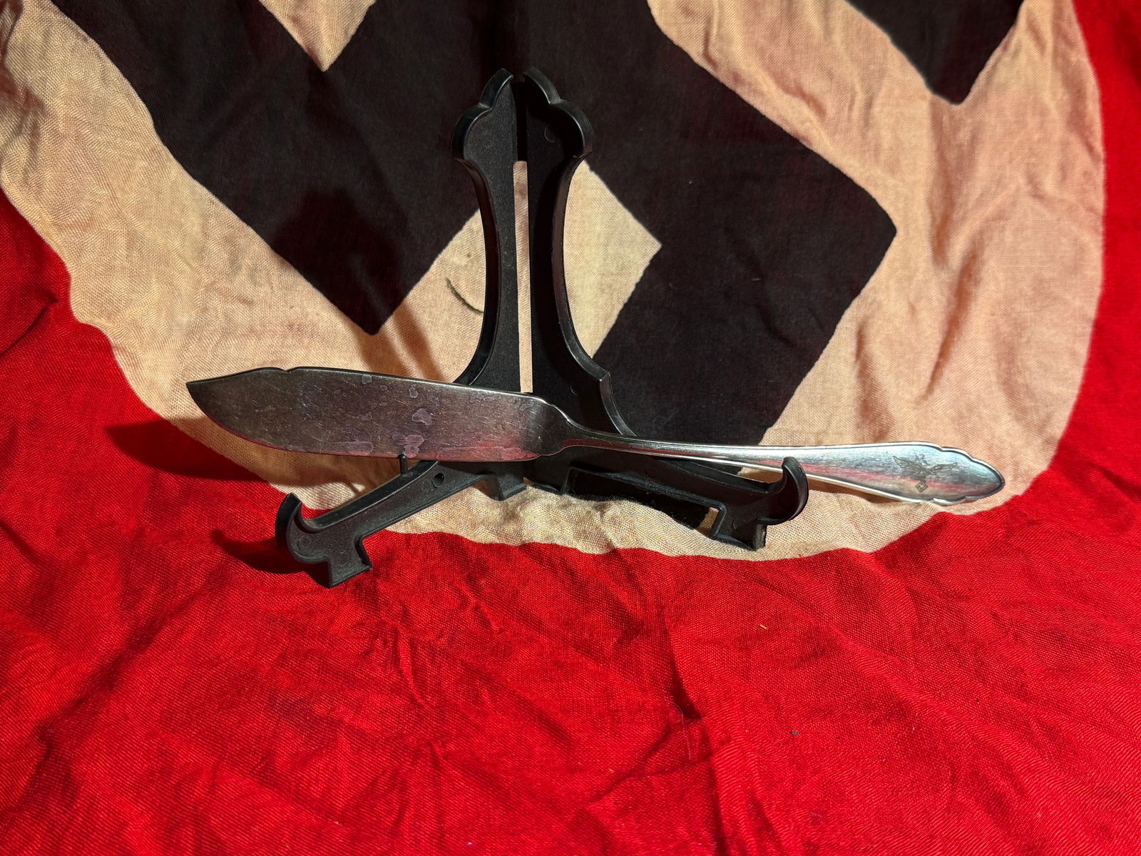 WW2 German Luftwaffe Mess Hall Butter Knife, Third Reich (1 of 4)