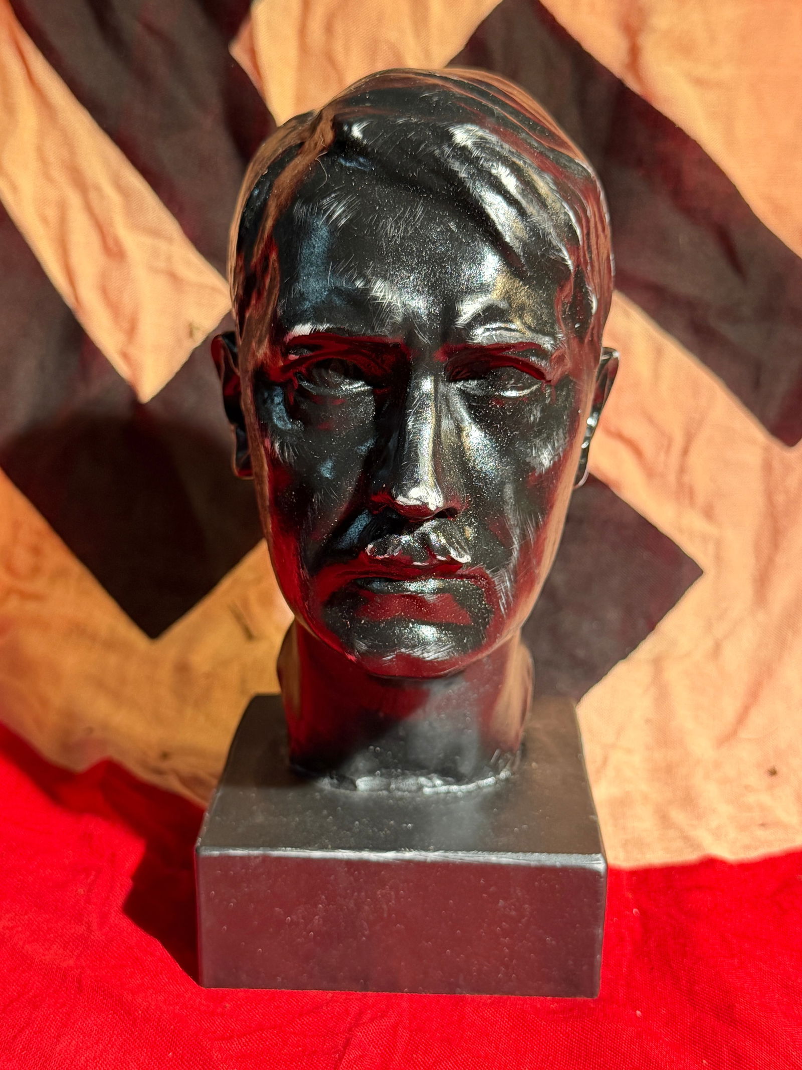 WW2 German Bust of Adolf Hitler, Third Reich Propaganda Sculpture, Germany, c. 1930s–1940s (1 of 7)