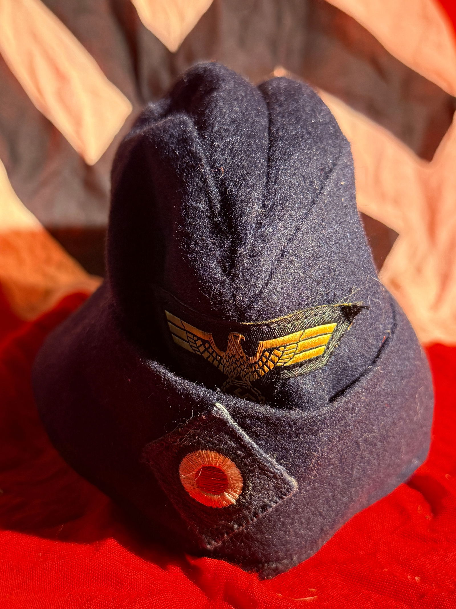 WW2 German Luftwaffe Flight Cap (Side Cap) - Maker Marked - 2