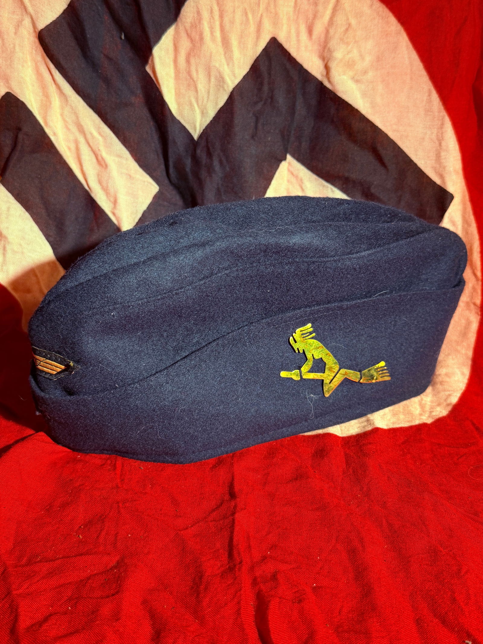 WW2 German Luftwaffe Flight Cap (Side Cap) - Maker Marked - 5