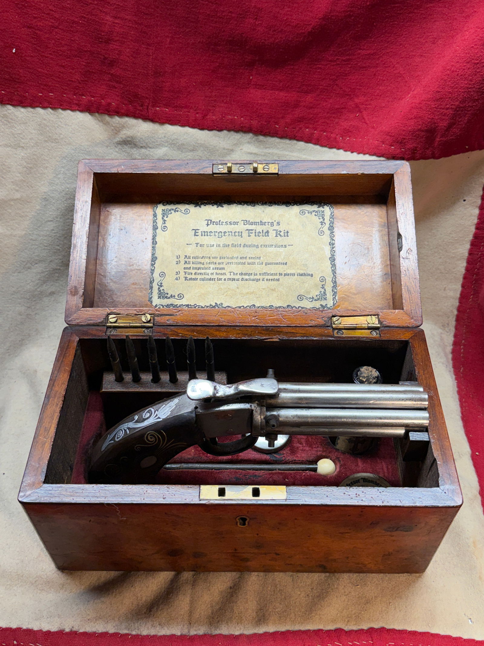 1800's The Vampire Hunter’s Arsenal: Professor Blomberg’s Emergency Field Kit With Multi-Barrel (1 of 14)